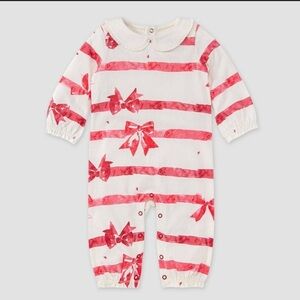 NWT Burt’s Bees Baby Girls’ Wrapped Up Jumpsuit